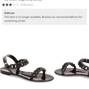 Givenchy Chain-linked jelly strap sandle